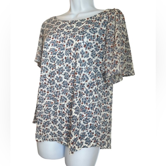 LUCKY BRAND FLORAL BLOUSE - Picture 2 of 6